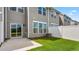 Private backyard with patio and vinyl fence at 1819 Hinesley Dr, Durham, NC 27703