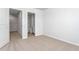 Simple bedroom with carpet and access to a bathroom at 1819 Hinesley Dr, Durham, NC 27703