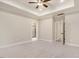 Bright bedroom with carpet and ceiling fan at 652 Shawnee Dr, Louisburg, NC 27549