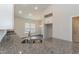 Granite kitchen island with double sink and stainless steel appliances at 51 Sunburst Ct, Fuquay Varina, NC 27526