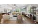Spacious living area with a fireplace and plenty of natural light at 517 Shawnee Dr, Louisburg, NC 27549