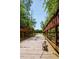 Wooden footbridge pathway perfect for walking your dog at 1212 Holding Village Way, Wake Forest, NC 27587