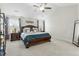 Large main bedroom with a king-size bed and vaulted ceiling at 330 Macallan Dr, Burlington, NC 27215