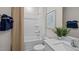 Clean bathroom with a bathtub, shower, and vanity at 40 Saddle Mare St, Clayton, NC 27520