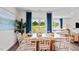 Light and airy dining room with large sliding glass doors at 40 Saddle Mare St, Clayton, NC 27520