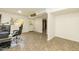 Home office with exterior access in finished basement at 5829 Sandstone Dr, Durham, NC 27713