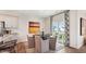 Kitchen dining area with round table, four chairs, and access to a patio at 35 Fair Child Rd, Spring Lake, NC 28390