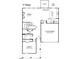 First floor plan showing a Gathering room, kitchen, and 4 bedrooms at 7549 Percussion Dr, Apex, NC 27539