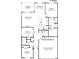 1st floor plan showing Gathering room, kitchen, dining room, and two bedrooms at 7556 Percussion Dr, Apex, NC 27539