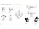 Variety of lighting fixtures for different rooms, including vanity, chandelier, and sconces at 83 Meath Ct # 209, Clayton, NC 27520