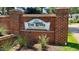 Brick entrance sign for The River at Lake Royale at 117 Deer Cross Dr, Louisburg, NC 27549
