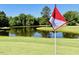 Golf course with pond and flag on the green at 117 Deer Cross Dr, Louisburg, NC 27549