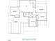Second floor plan with bedrooms, a loft, and unfinished storage areas at 212 Rawhide Dr, Louisburg, NC 27549