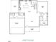 First floor plan showing an open layout with kitchen, dining, Gathering room, Primary suite, and two-car garage at 212 Rawhide Dr, Louisburg, NC 27549