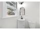 Small bathroom with single vanity and toilet at 303 Forest Rd, Oxford, NC 27565