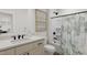 Clean bathroom with tub shower combo at 4041 Elk Creek Ln # 16, Raleigh, NC 27612