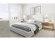 Comfortable bedroom with window and nightstands at 4041 Elk Creek Ln # 16, Raleigh, NC 27612