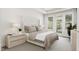 Spacious bedroom with large window and plush bed at 4041 Elk Creek Ln # 16, Raleigh, NC 27612