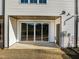 Private back patio with sliding glass doors at 509 Excelsior Ct, Rolesville, NC 27587