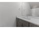 Simple bathroom with vanity and single sink at 509 Excelsior Ct, Rolesville, NC 27587