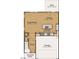 Main floor features kitchen, dining area, great room and garage at 96 Brooklynn Trl, Angier, NC 27501