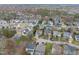 Aerial view of home and neighborhood at 11350 Oakcroft Dr, Raleigh, NC 27614