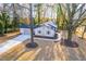 Aerial view of charming ranch home with tree-lined street at 2804 Edgewood Ave, Burlington, NC 27215
