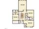 Upstairs floor plan with bedrooms, baths, and laundry at 307 S Elm St, Apex, NC 27502