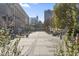 City block with paved walkway and building facades at 1235 Shaw View Alley # 201, Raleigh, NC 27601