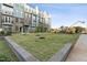 Landscaped lawn area in front of townhouses at 1235 Shaw View Alley # 201, Raleigh, NC 27601