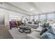 Open concept living room with kitchen and dining area at 1235 Shaw View Alley # 201, Raleigh, NC 27601