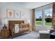 Charming Bedroom with crib and whimsical animal artwork at 166 Blue Butterfly Dr, Angier, NC 27501