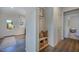 Entryway with built-in bench, storage, and access to exterior at 166 Blue Butterfly Dr, Angier, NC 27501