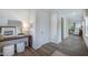 Bright foyer with hardwood floors and access to living areas at 166 Blue Butterfly Dr, Angier, NC 27501