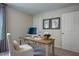 Functional home office with a desk and ample storage at 166 Blue Butterfly Dr, Angier, NC 27501