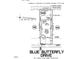 Plot plan showing lot dimensions and surrounding features at 166 Blue Butterfly Dr, Angier, NC 27501