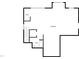 Basement floorplan showing a bath, one room, and stairs at 4700 Linaria Ln, Fuquay Varina, NC 27526