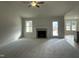 Spacious living room featuring a fireplace and high ceilings at 172 Tulipfield Way, Benson, NC 27504