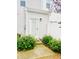 Private backyard with small patio and landscaping at 242 Liam St, Clayton, NC 27520