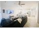 Open concept living room with kitchen and dining area views at 242 Liam St, Clayton, NC 27520