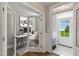 Home office with glass French doors and hardwood floors at 72 Macy Circle, Wendell, NC 27591