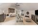 Spacious bedroom with sitting area and carpeted floors at 32520 Archdale Dr, Chapel Hill, NC 27517