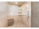 Large walk-in shower with multiple shower heads at 32520 Archdale Dr, Chapel Hill, NC 27517