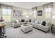 Relaxing game room with sectional sofa and coffee table at 8913 Stratus St, Willow Springs, NC 27592