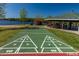 Shuffleboard court with painted lines and numbers at 129 Mayan Dr, Louisburg, NC 27549