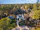 Expansive aerial view showcasing the property and surrounding neighborhood at 3319 Milton Rd, Raleigh, NC 27609
