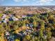 Aerial view of home and surrounding area, highlighting neighborhood and landscape at 3319 Milton Rd, Raleigh, NC 27609