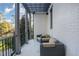 Private balcony with wicker seating at 3319 Milton Rd, Raleigh, NC 27609