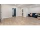 Finished basement with hardwood floors and a comfortable sitting area at 3319 Milton Rd, Raleigh, NC 27609
