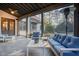 Relaxing covered patio with seating at 3319 Milton Rd, Raleigh, NC 27609
